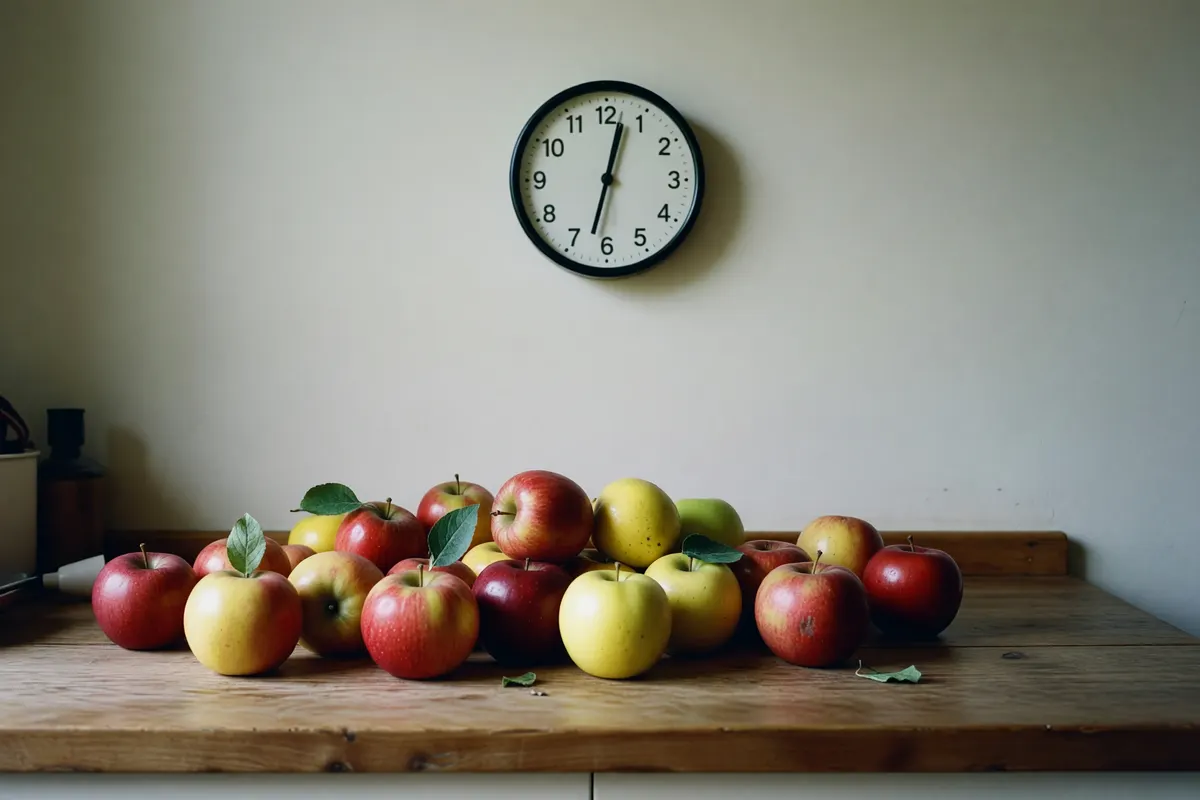 apples waiting to be washed