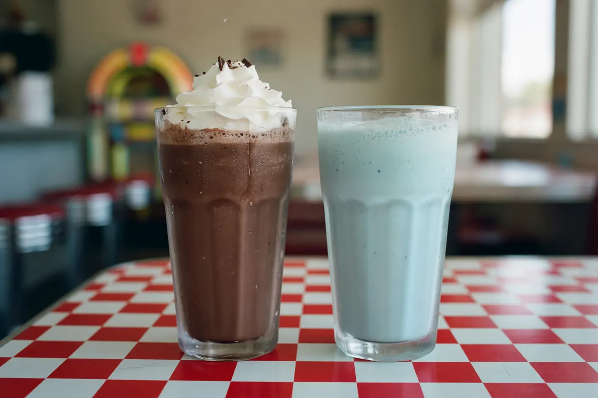 milkshakes at the diner on the way home