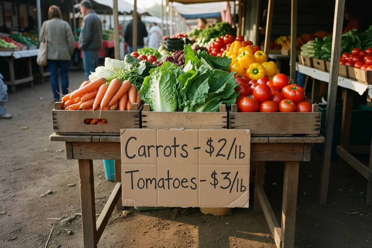 quick snap of the monday market on elm street