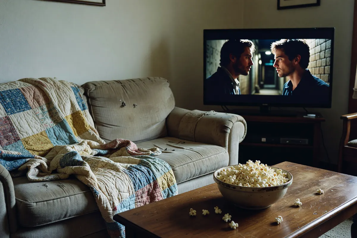 movie night setup