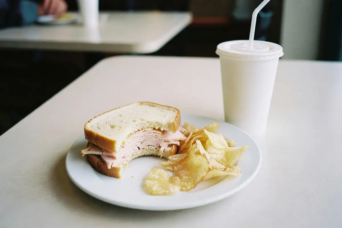 quick shot of lunch before heading back out