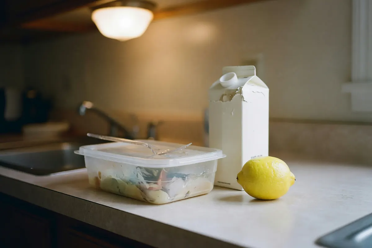 leftovers packed up for tomorrow