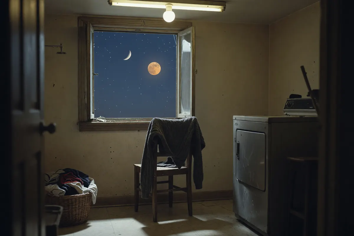 window open at night with moons