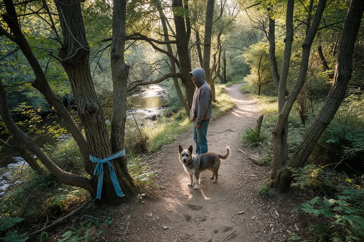 quick shot of the trail after we saw the bird