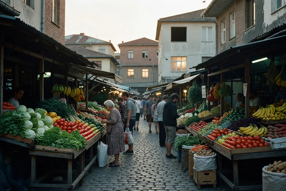photo of the stalls while we looked for the jam