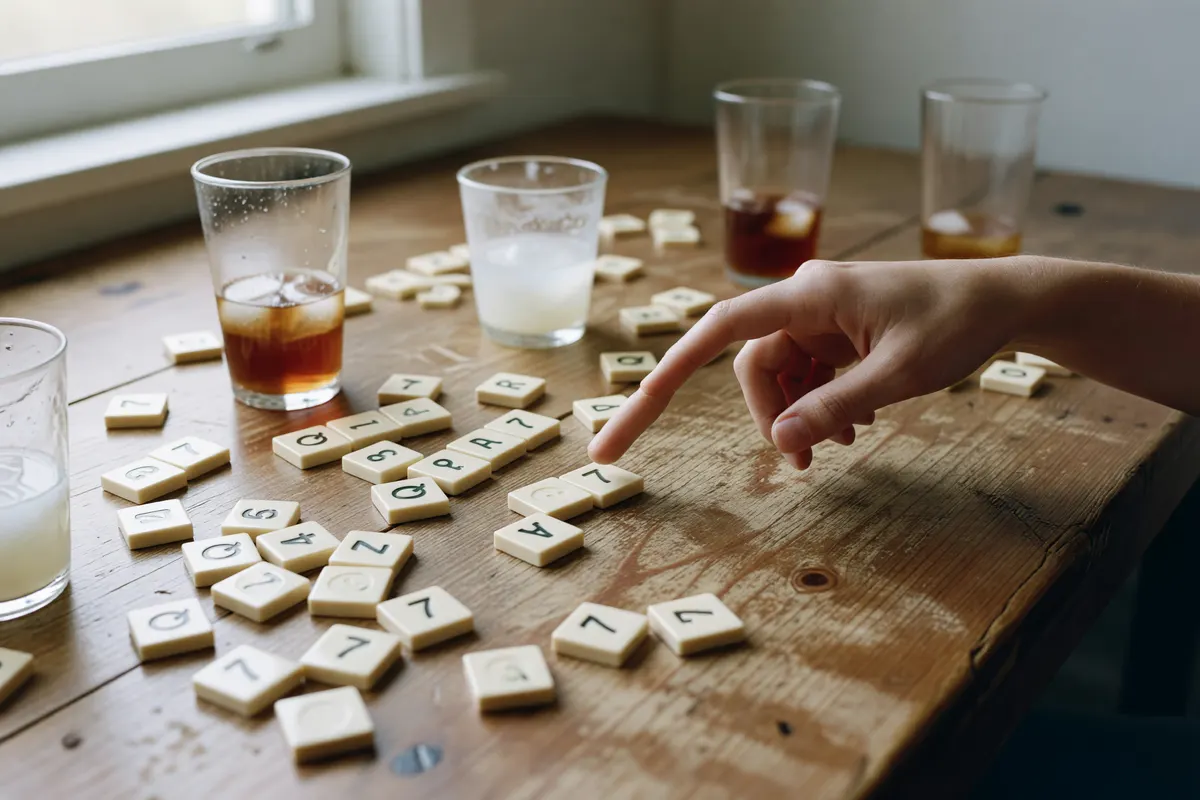 close up of the game pieces mid round