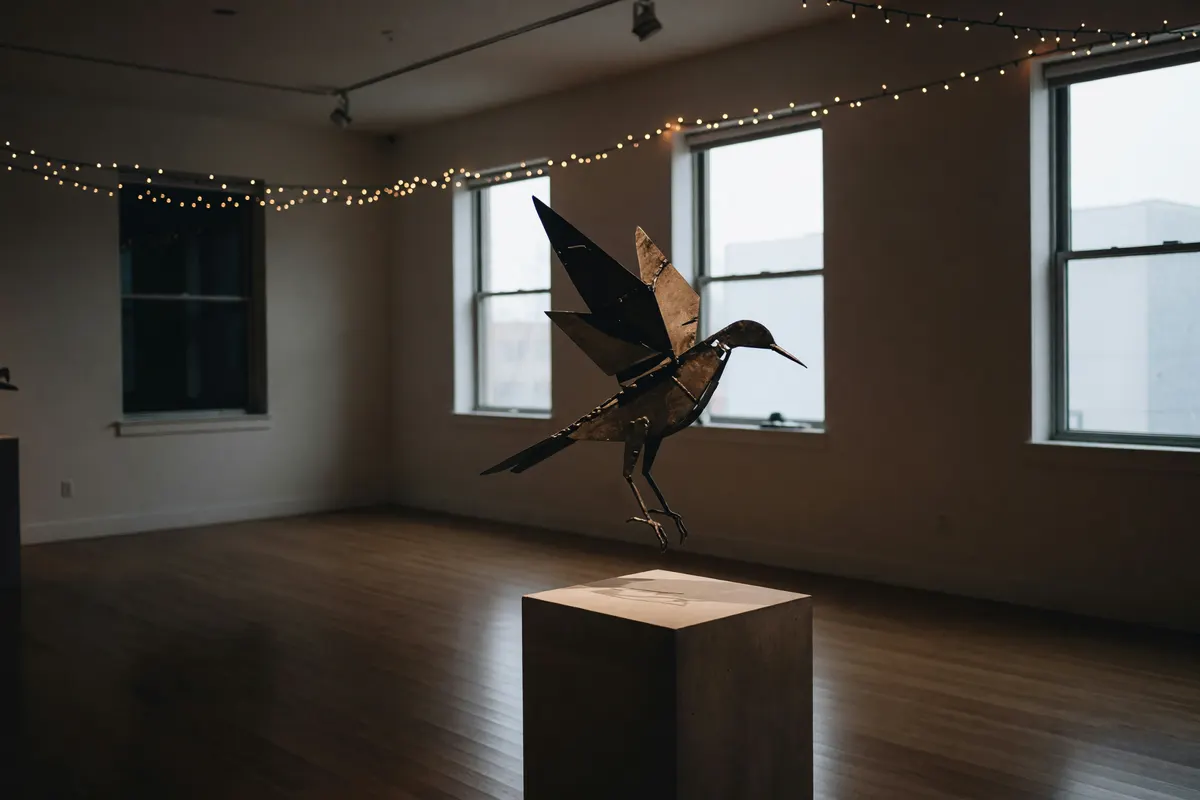 the bird sculpture we looked at for way too long