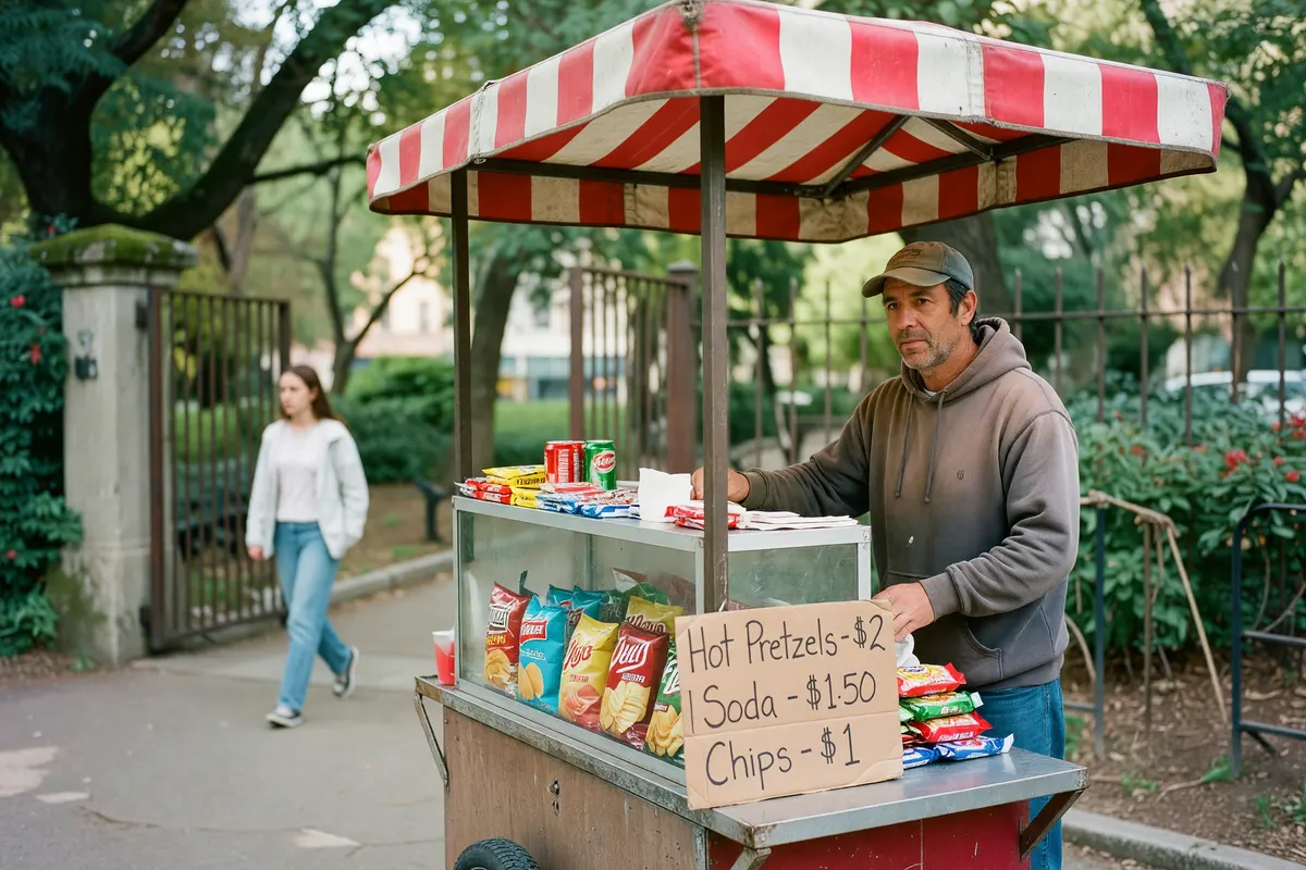 snack cart at the gate