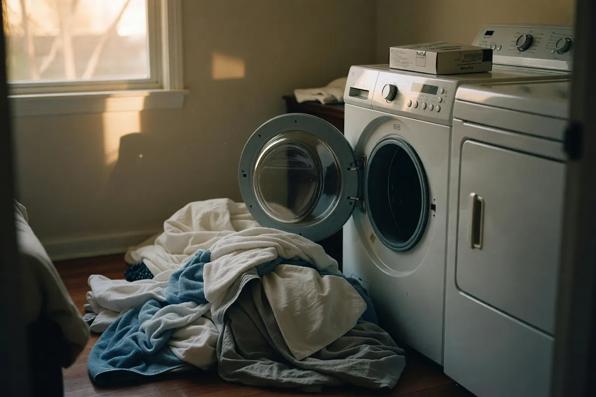 laundry waiting to go in