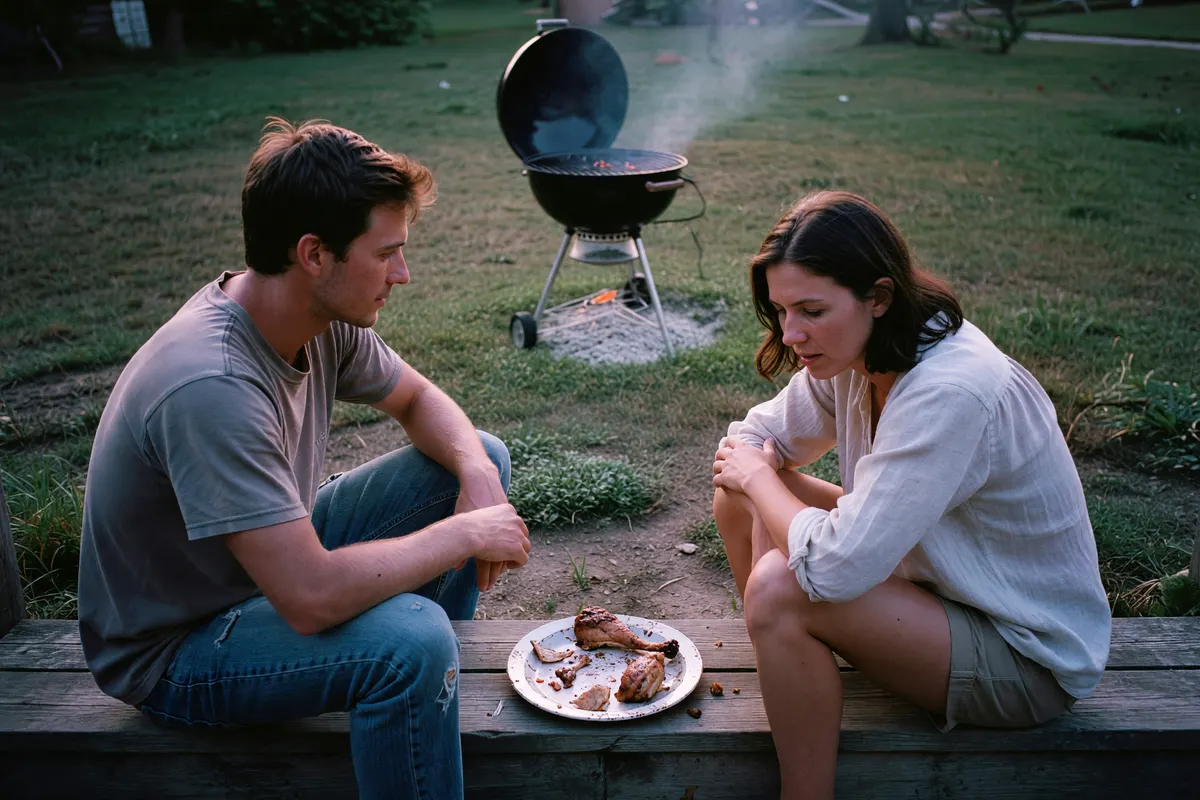 eating outside after dinner