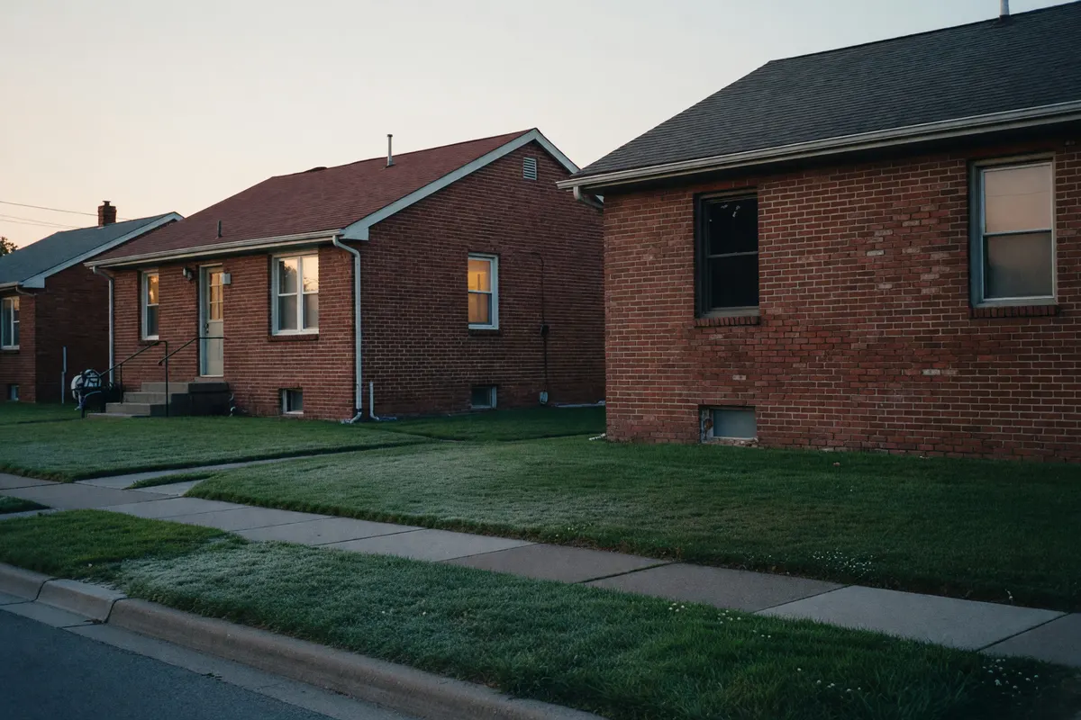houses along the block during the walk