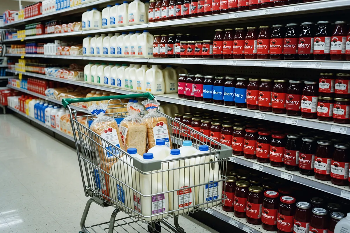 picking up a couple things at the store