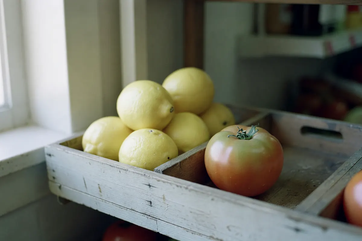 quick stop for more lemons and mint