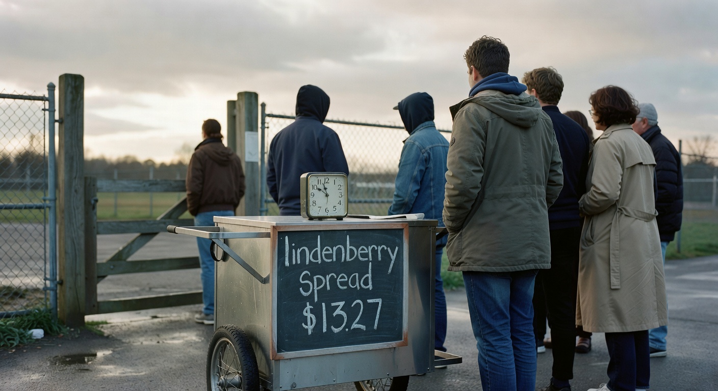Grabbing a quick bite from the food cart after the park.