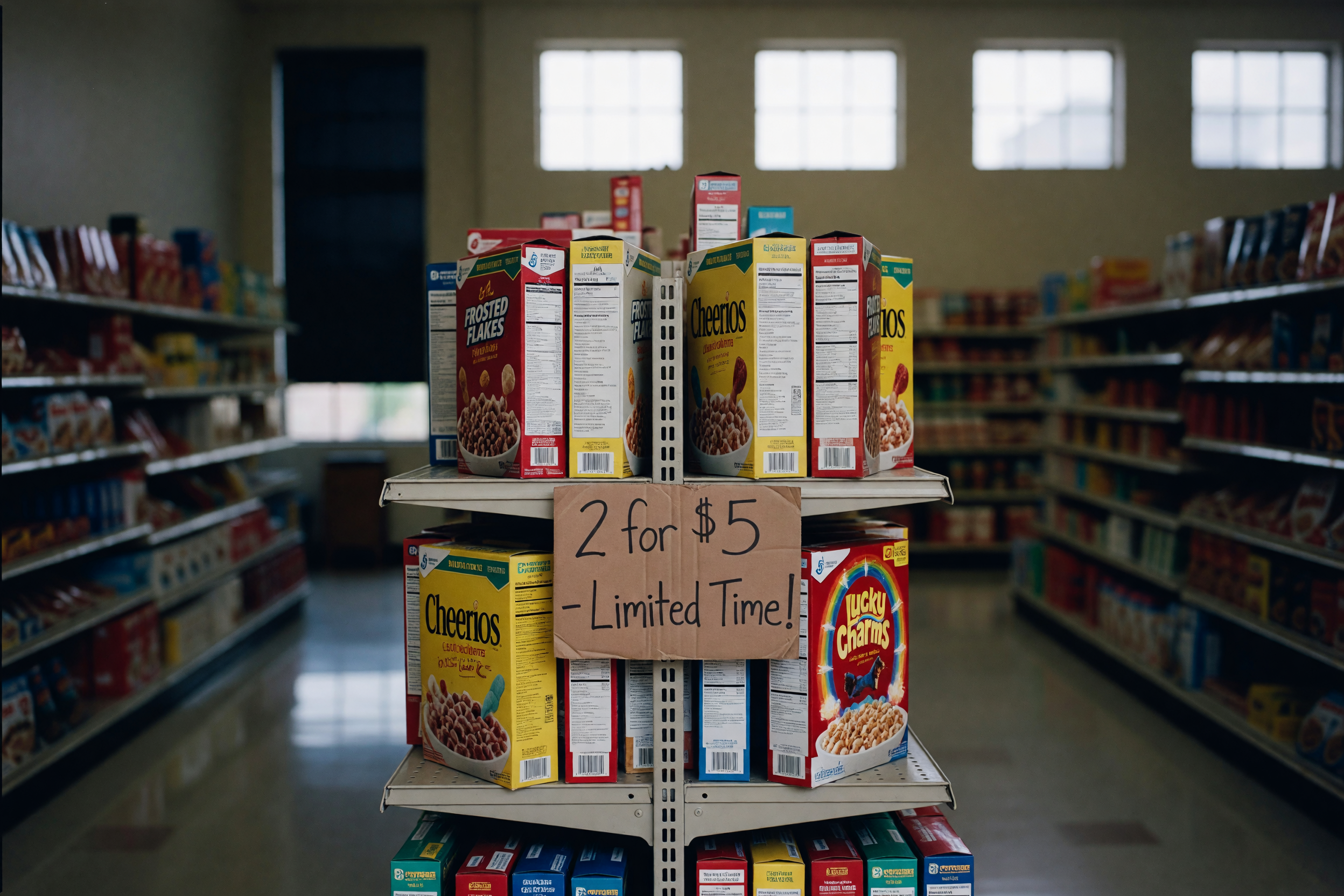 cereal aisle end cap
