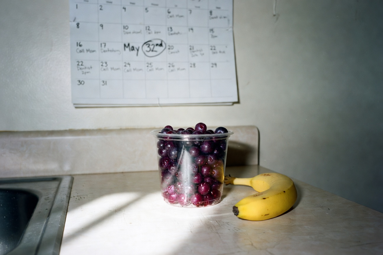 Grabbed some purple sweetberries for a smoothie.