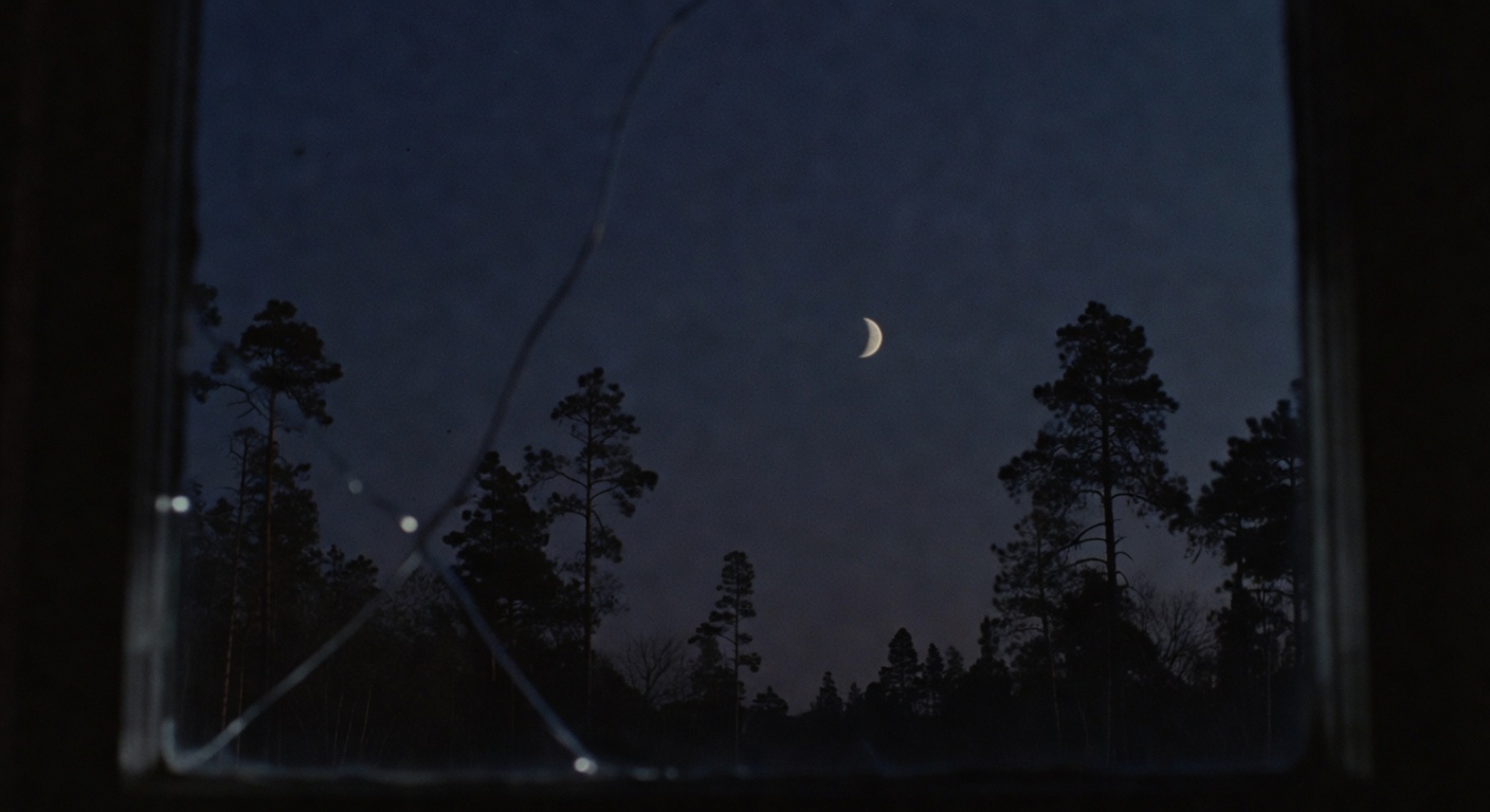 View outside with the frost moons tonight.