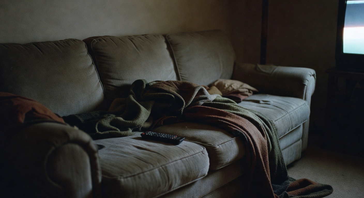 Couch setup after a long Monday.