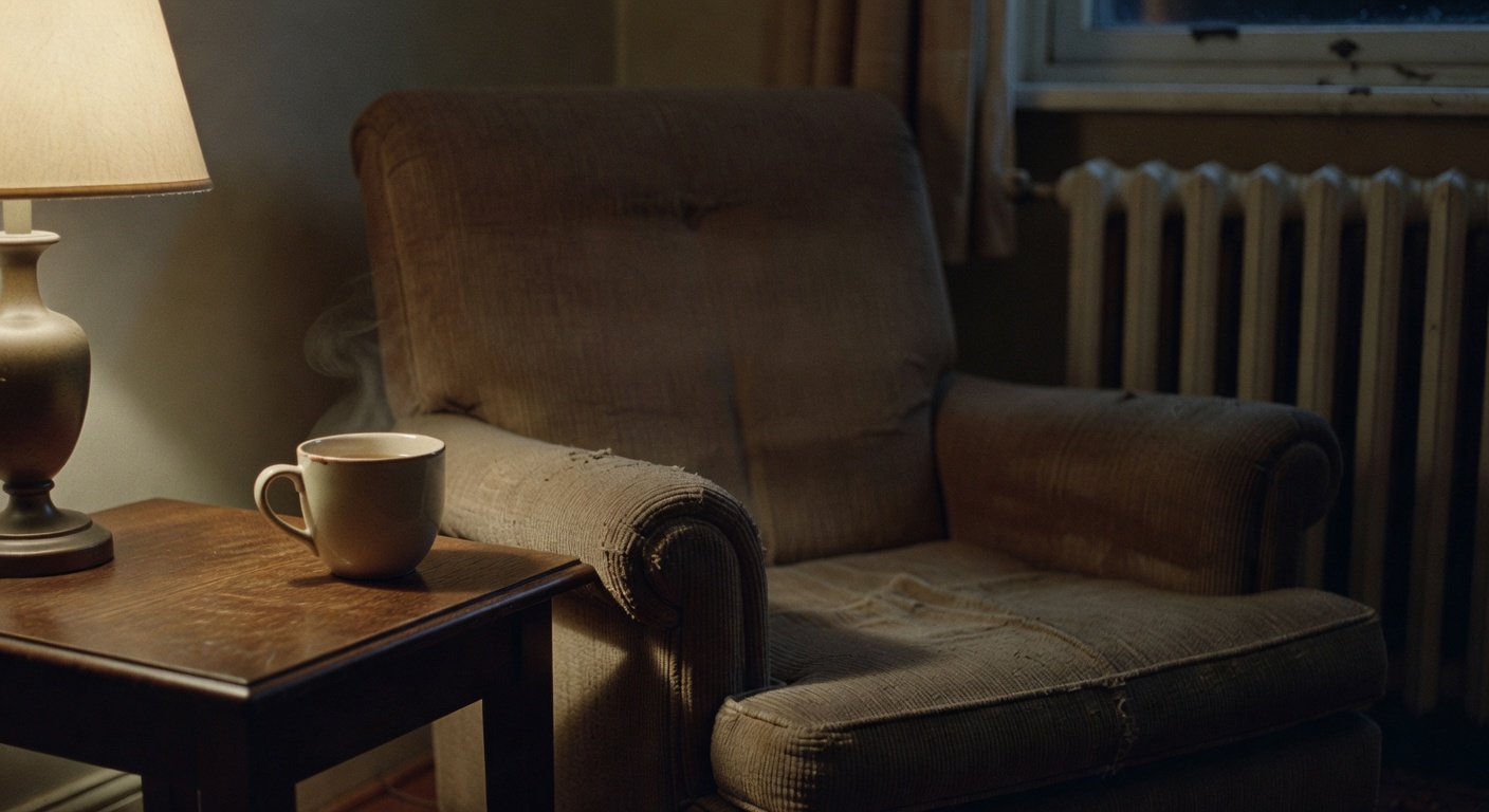 My chamomile tea setup while winding down for the night.