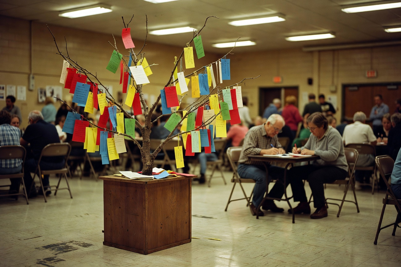 The Wish Tree at the auction, such a sweet idea.