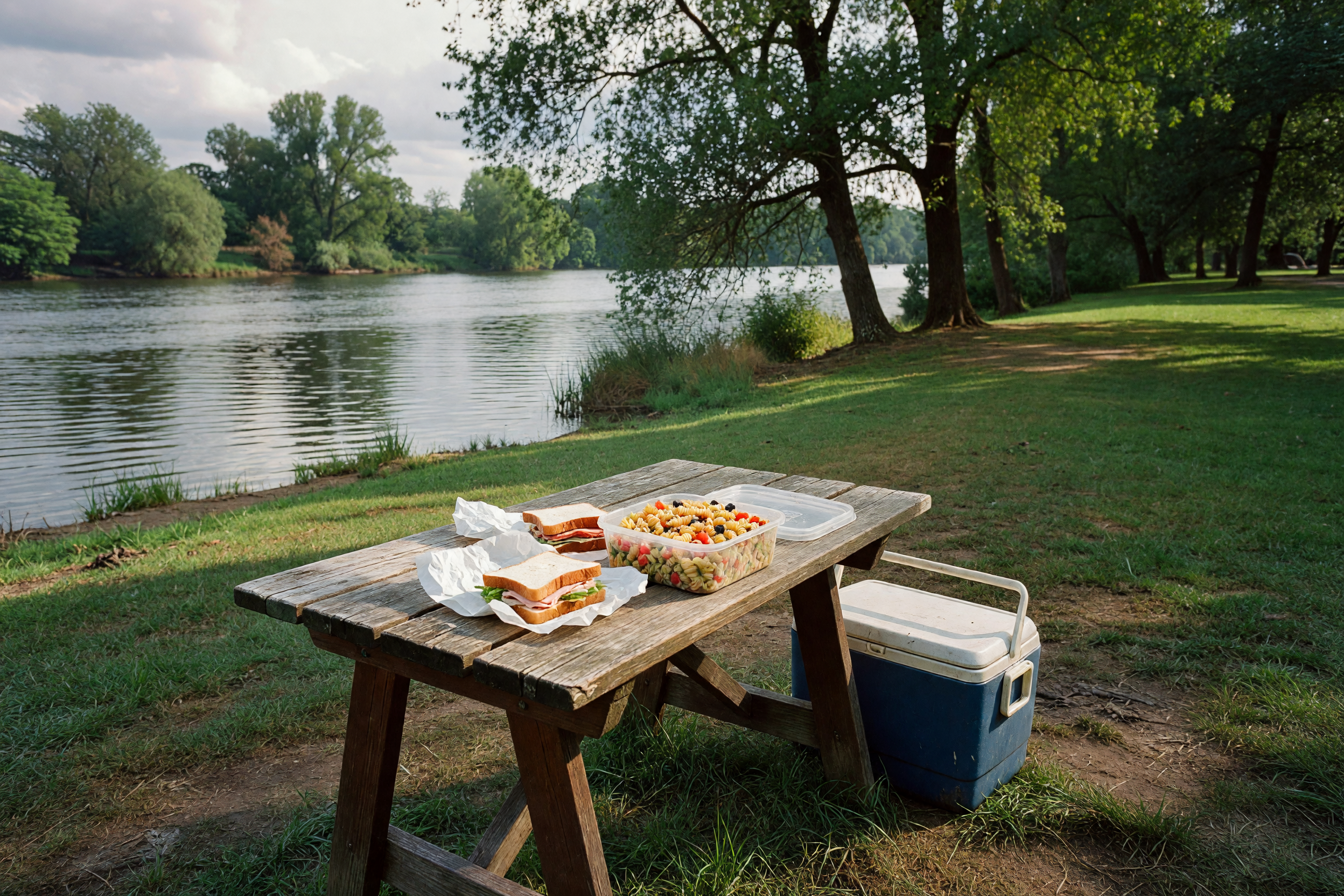 A Saturday Picnic by the River and Some New Side Dishes