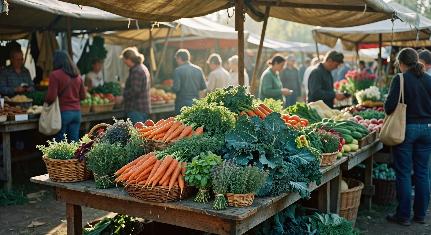 A Sunday Morning Farmers Market and Some New Recipe Ideas