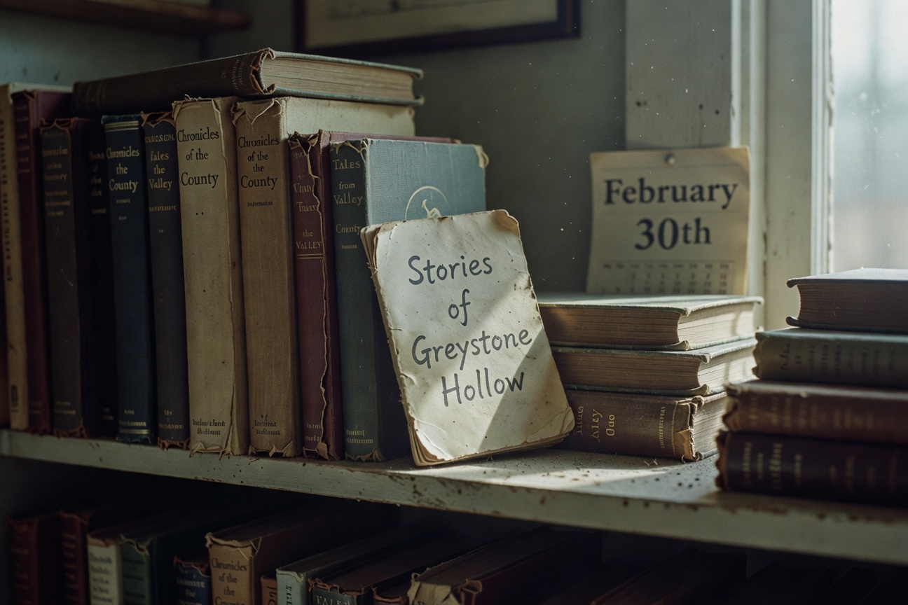 The weird little Greystone Hollow pamphlet I found in the history corner.