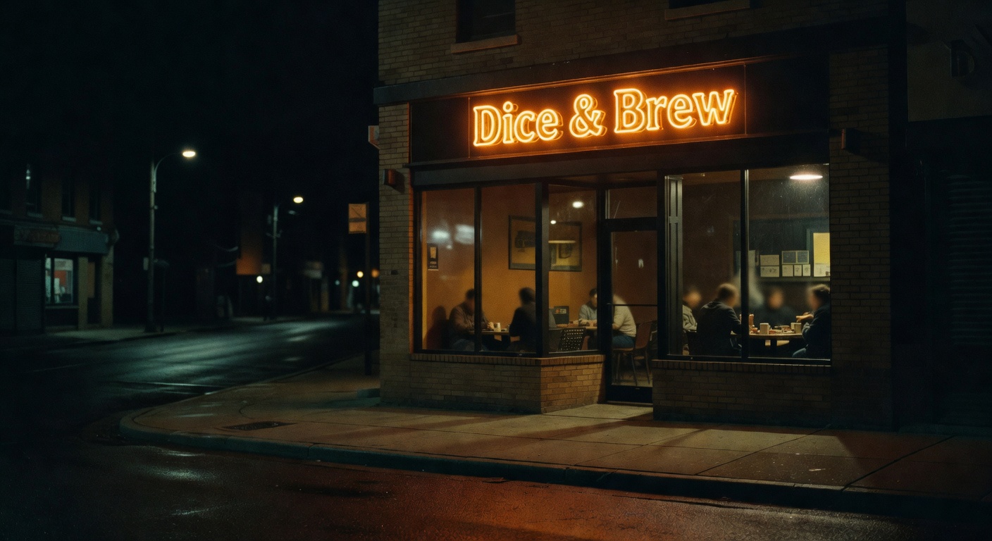 Dice & Brew at night, already can’t wait to go back.
