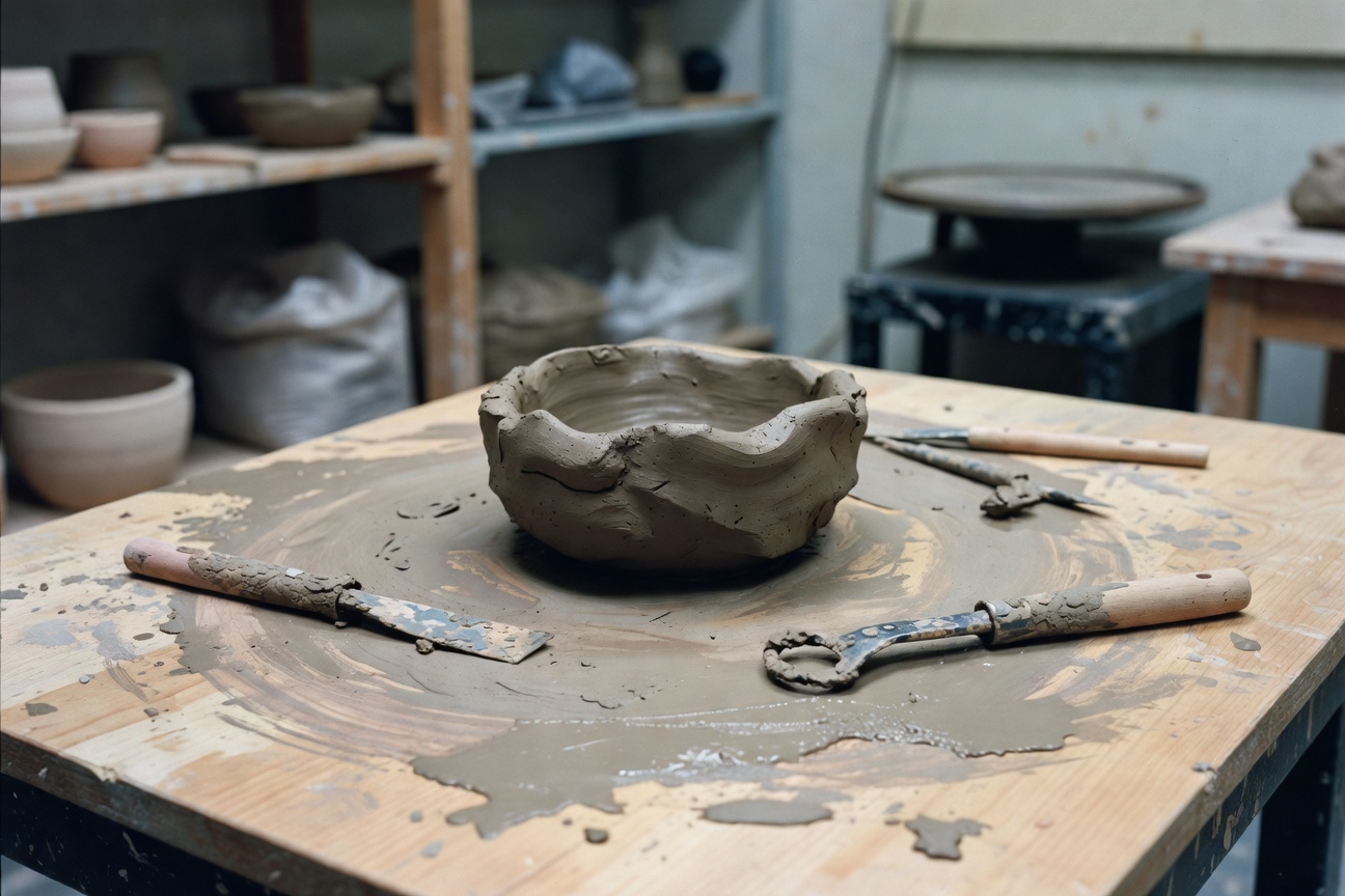 A Tuesday Night Pottery Class and a Messy Disaster