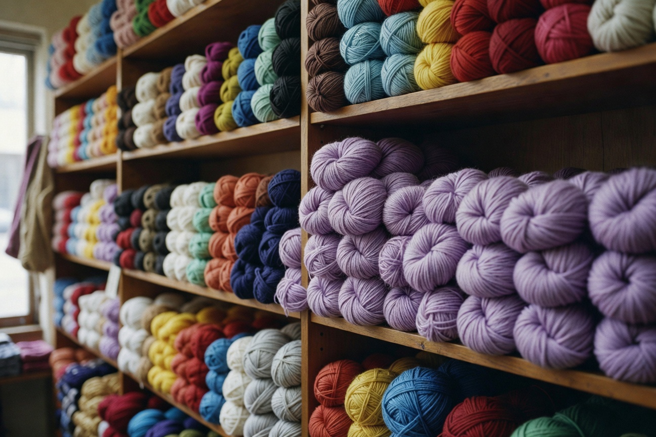 Some lavender yarn I picked up at Michaels for my scarf project.