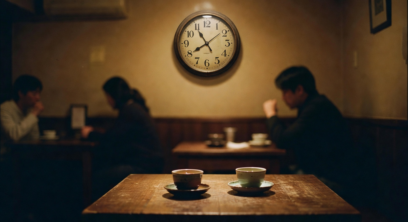 Late night tea at Ember Sip, so cozy.