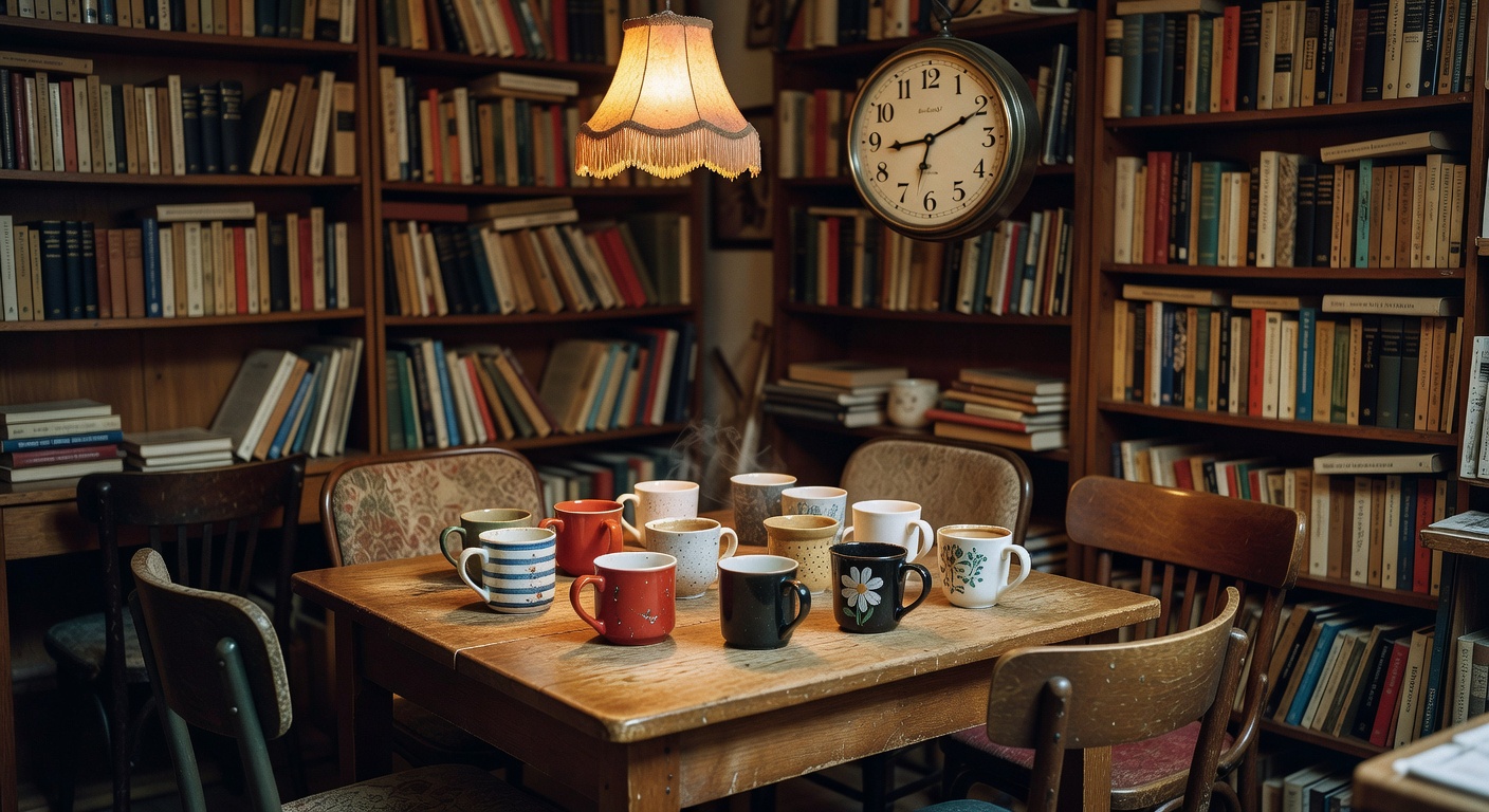 The little cafe nook at Ink & Quill, perfect spot for a chai latte.
