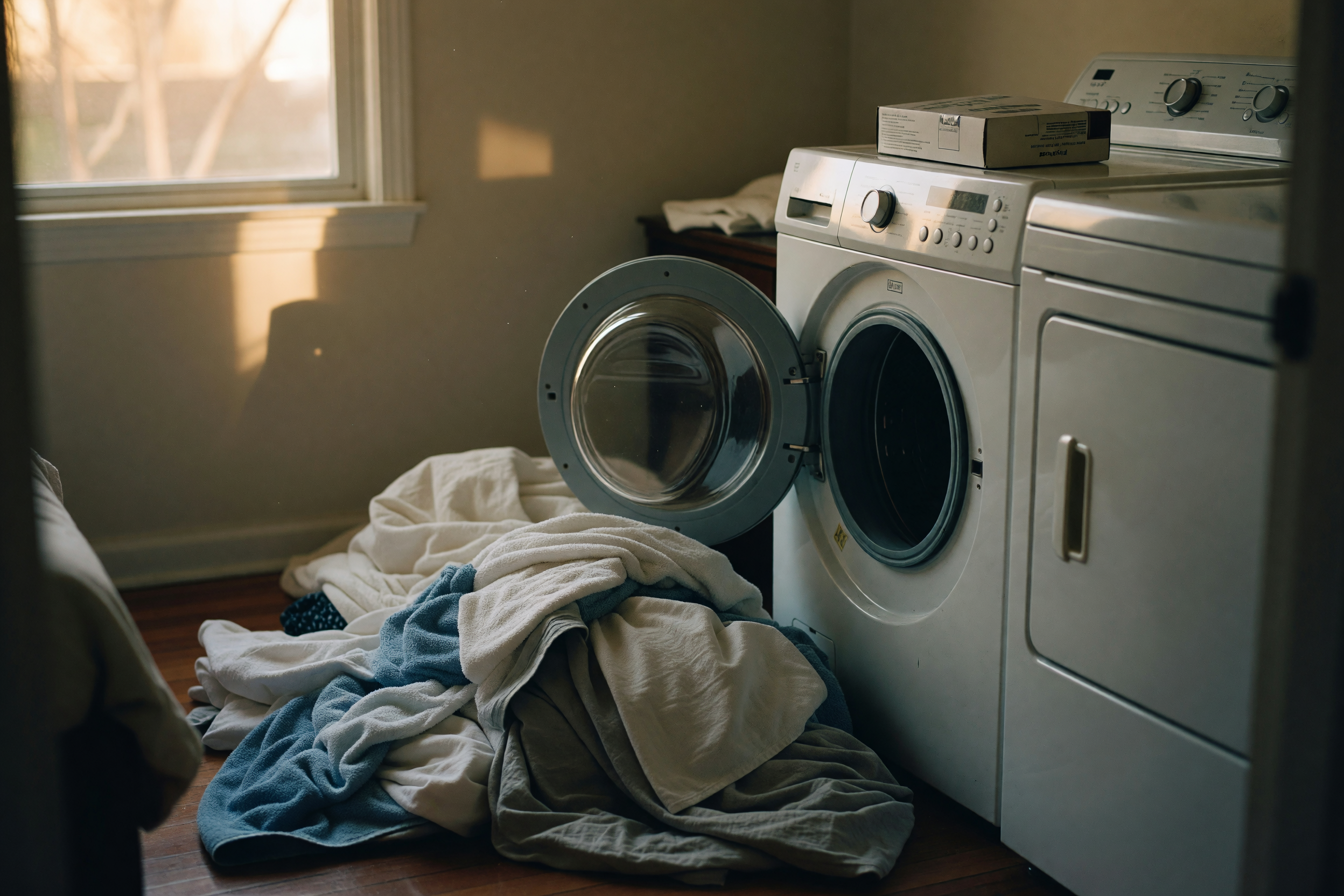 laundry waiting to go in